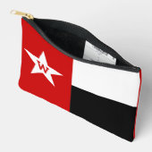 Rode & Zwarte Texas Vlag Etui (Open)