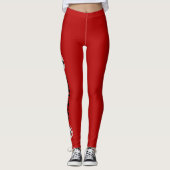 Rode zwarte volleyballen met een sms-been leggings (Voorkant)