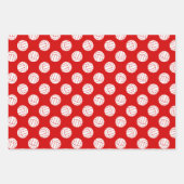 Rode zwarte volleyballen Team viering verjaardag Inpakpapier Vel (Voorkant 2)