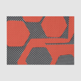 RODE ZWARTE WITTE ABSTRACTE WEEFSELPAPIER TISSUEPAPIER