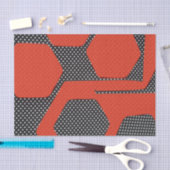 RODE ZWARTE WITTE ABSTRACTE WEEFSELPAPIER TISSUEPAPIER (Craft)