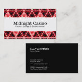 Rode Zwarte Witte Driehoeken Visitekaartje (Voorkant / Achterkant)