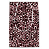 Rode, zwarte, witte harten medium cadeauzakje (Voorkant)