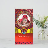 RODE ZWARTE WITTE LIEVENHEERSBEESTJE BABY SHOWER F (Staand voorkant)