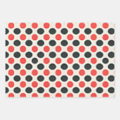 rode zwarte witte pooldop inpakpapier vel (Voorkant 2)