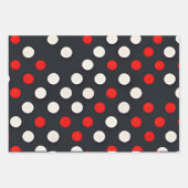 rode zwarte witte pooldop inpakpapier vel (Voorkant)