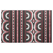 Rode zwarte witte tribale Humps Afrikaanse stof (Fat Quarter)