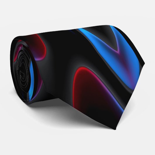 rode zwarte zeugen stropdas (Opgerold)