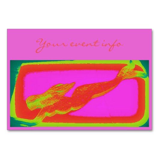 rode zwemmermaïde kaart (Voorkant)