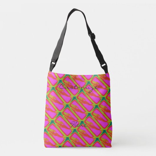 rode zwemmermata crossbody tas (Achterkant)