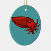 Rode zwemvis keramisch ornament (Rechts)