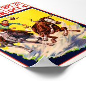 Rodea State Fair USA Vintage Poster Gerestaureerd (Hoek)