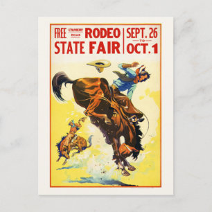 Rodea State Fair USA Vintage Poster herstelde jare Briefkaart