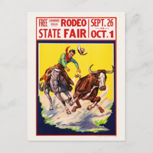 Rodea State Fair USA Vintage Poster herstelde jare Briefkaart