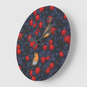 Rodeborstjes in de appelboom/blauw en rood grote klok (Hoek)
