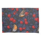 Rodeborstjes in de appelboom/blauw en rood kussensloop (Voorkant-Links)