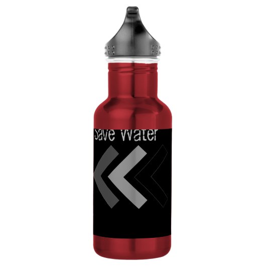 Rodeer Water tekst RVS waterfles (Rechts)