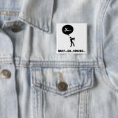 Roden Vierkante Button 5,1 Cm (In situ)