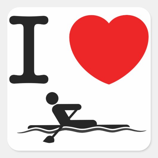 Roden Vierkante Sticker (Voorkant)