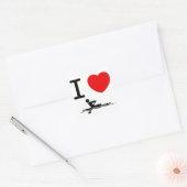Roden Vierkante Sticker (Envelop)