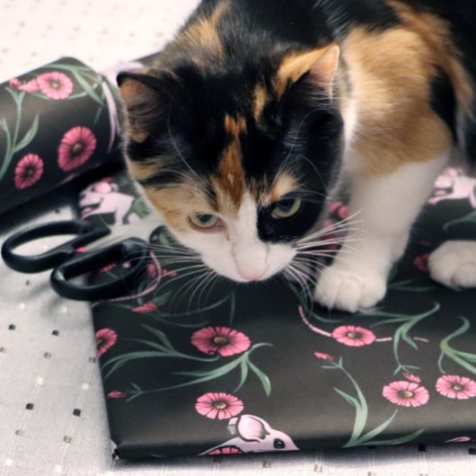 Rodent Floral Pattern Cadeaupapier