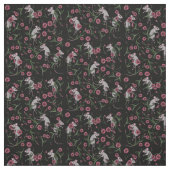 Rodent Floral Pattern Stof (Swatch)