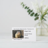 Rodent Vermin Visitekaartje (Staand voorkant)