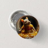 Rodentophobia Winnie de Pooh 1 Ronde Button 3,2 Cm (Voorkant /achterkant)