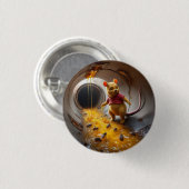 Rodentophobia Winnie de Pooh 2 Ronde Button 3,2 Cm (Voorkant /achterkant)