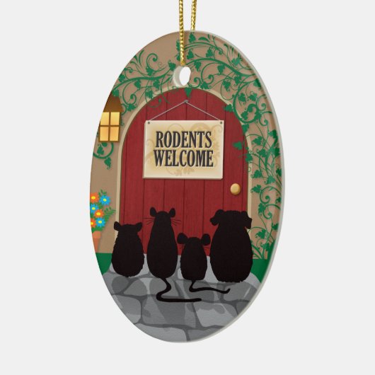 Rodents Welkom Keramisch Ornament (Links)