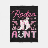 Rodeo Aunt Nk Cowgirl Western Coquette Birthday Gi Fleece Deken (Voorkant)