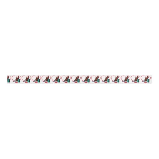 Rodeo Barrel Racer Craft of Gift Wrap Ribbon Grosgrain Lint (Voorkant)