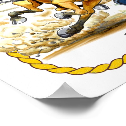 Rodeo Barrel Racer Poster (Hoek)