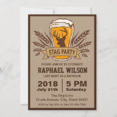 Rodeo Bier Gerst Herten / Jonggezellen Avond Kaart (Voorkant)