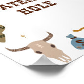 Rodeo Birthday Watering Hole Poster (Hoek)