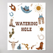 Rodeo Birthday Watering Hole Poster (Voorkant)