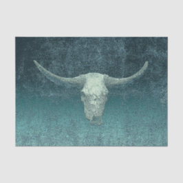 Rodeo Blauwgroen kunsttextuur Rodeo Roustic Bull S Tissuepapier
