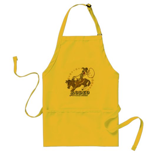 Rodeo-Botten Standaard Schort (Voorkant)