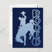 Rodeo briefkaart, pas aan briefkaart (Voorkant / Achterkant)