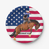 Rodeo Bronc Riding Paper Borden Papieren Bordje (Voorkant)