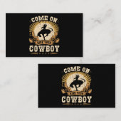 Rodeo Bronc Riding Ride je Cowboy Bucking Horse Visitekaartje (Voorkant / Achterkant)