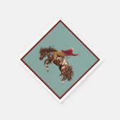  Rodeo Bronco Riding Cowboy Servet (Hoek)