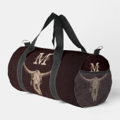 Rodeo Brown Western Bull Skull Monogram Land Plunjezak (Rechterhoek)