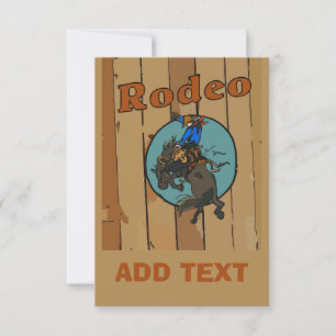 Rodeo Bucking Horse Kaart