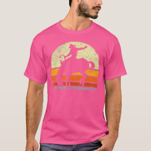 Rodeo Bucking Horse Retro Vintage Paardensport T-shirt