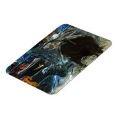 Rodeo Bull Ride Ending Abstract Impressionisme Magneet (Linkerzijde)