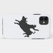 Rodeo Bull Ride silhouette Case-Mate iPhone Case (Achterkant (horizontaal))