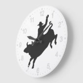 Rodeo Bull Ride silhouette Grote Klok (Hoek)