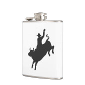 Rodeo Bull Ride silhouette Heupfles (Links)