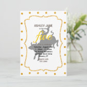 Rodeo Bull Ride silhouette Kaart (Staand voorkant)